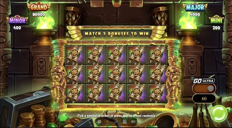 Wrappin' More Gold – Collect & Win-gitter med voksende mumie